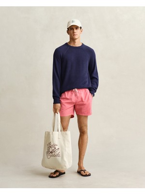Gant Erkek Pembe Düz Logolu Deniz Şortu 920026000.622