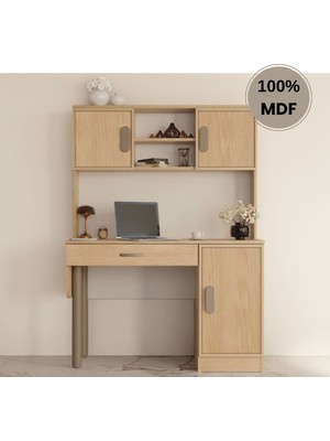 Comiet Karanfil Mdf Kitaplı Dolaplı  Çalışma Masası