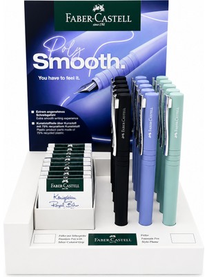 Danacı Kırtasiye Faber Castell Polt Dolma Kalem Mavi Gövde