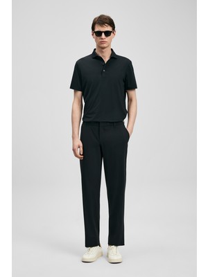 Lufian Calep Smart Erkek Chino Pantolon Slim Fit Siyah