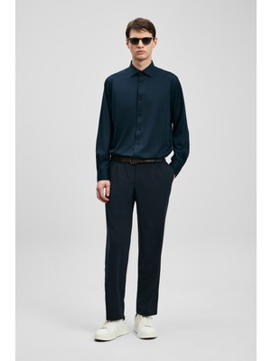 Lufian Calep Smart Erkek Chino Pantolon Slim Fit Lacivert