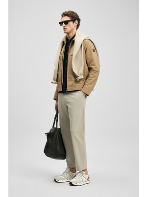 Lufian Remy Smart Erkek Chino Pantolon Slim Fit Bej
