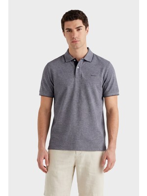 Gant Erkek Lacivert Regular Fit Polo Yaka T-Shirt 2014102.433