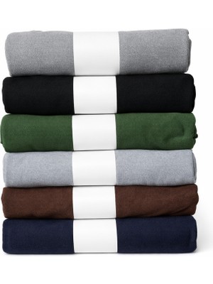 Moda Nokta Penye Şal 6'lı Set Gri Siyah Zümrüt Füme Kahve Lacivert
