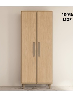 Comiet Karanfil Mdf 2 Kapak Ayaklı Tasarım Gardırop