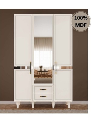 Comiet Krdelen 3 Kapak Mdfayaklı Tasarım Gardırop