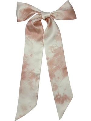 Icon Silk Saf Ipek Saç Kurdelesi (Marble Pink)