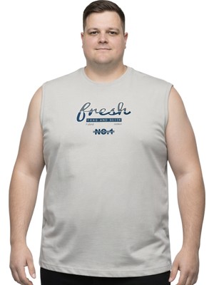 Battal Moda Battalmoda Erkek Büyük Beden Kemik Sıfır Kol Fresh Tişört 3xl-4xl-5xl-6xl