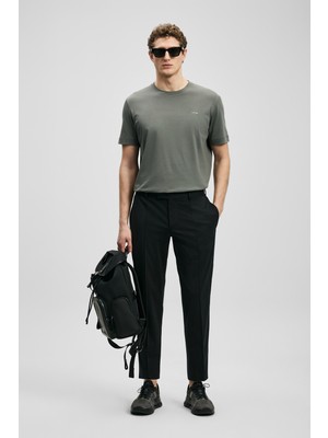 Lufian Sam Smart Erkek Chino Pantolon Slim Fit Siyah