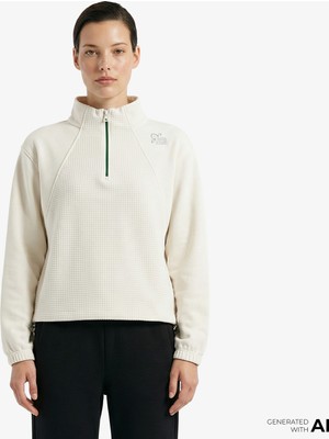 Anta Fearless Trip Kadın Krem Sweatshirt.1
