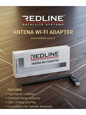 Redline Multibox Uzun Wifi Anten Tüm Uydulara Uyumlu 7601