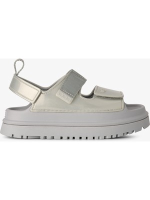 Ugg Goldenglow Glossy Sparkles Çocuk Gri Sandalet.slvr