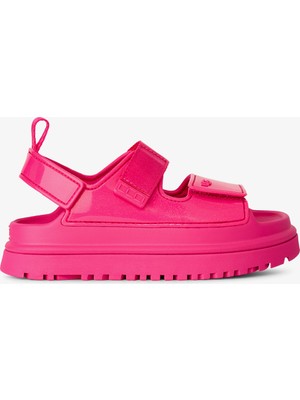 Ugg Goldenglow Glossy Sparkles Çocuk Pembe Sandalet.dpcr
