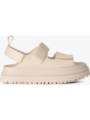 Ugg Goldenglow Glossy Sparkles Çocuk Krem Sandalet.jsm