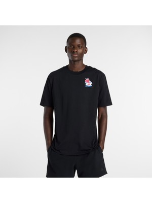 New Balance Lobster Roll  Erkek Siyah T-Shirt.bk