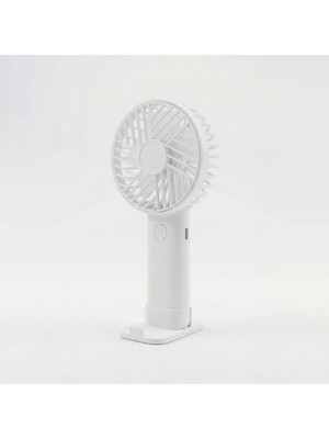 Avec AV-F137 USB Şarjlı Mini Fan | 3 Kademeli Taşınabilir Masaüstü Vantilatör + Telefon Tutucu