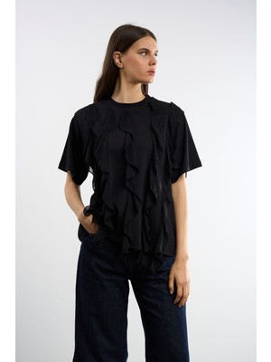 HANIQA Fırfırlı T-Shirt