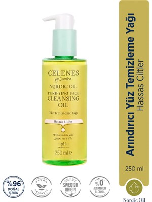 Celenes By Sweden  Nordic Oil Arındırıcı Yüz Temizleme Yağı Hassas Ciltler