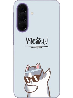 Le Balvo Samsung Galaxy A57 Uyumlu Miyav Baskılı Silikon Kılıf