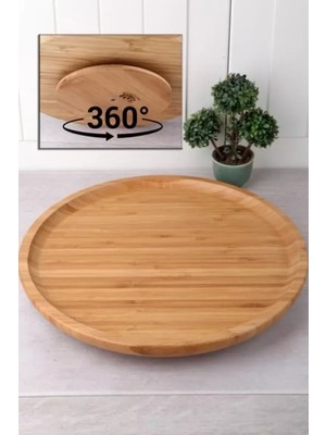 Royaleks Group Dönerli Bambu Sunum Tabağı 30 cm ROYALEKS-DS3030
