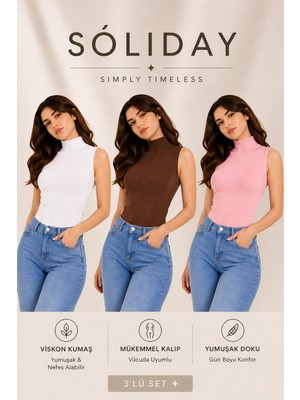 Soliday Kadın Body 0 Kollu