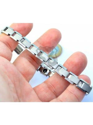 Tamgacrafts Esnek Denge Bilekliği Paslanmaz Çelik Metal Italyan Charm Bileklik