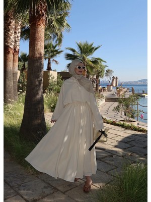Moda Aksa 450 Masssimo Pamuk Keten Takım 001 Vanilya