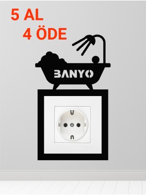 Banyo Dekoratif Priz / Anahtar Çerçevesi