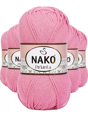 Royaleks Group 5 Adet Pırlanta Amigurumi El Örgü Ipi Yünü Pembe 6740