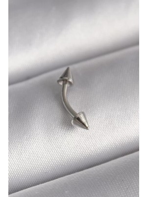 Uravas Store 316L Çelik Gümüş Renk Çivi Model Piercing - TJ-PR1362