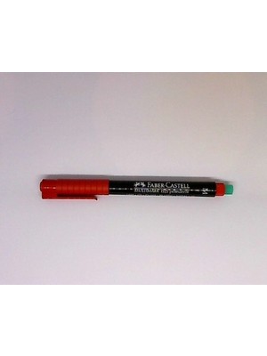 Faber-Castell Kırmızı Asetat Kalemi Permanent M Seri 1525 21 1 Adet Kalem
