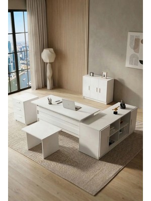 Yurudesign Vario ABCEF Ofis Büro Masa Takımı 3 Renk VO16-W