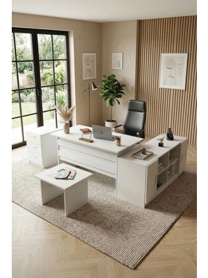 Yurudesign Vario ABCF Ofis Büro Masa Takımı 3 Renk VO13-W