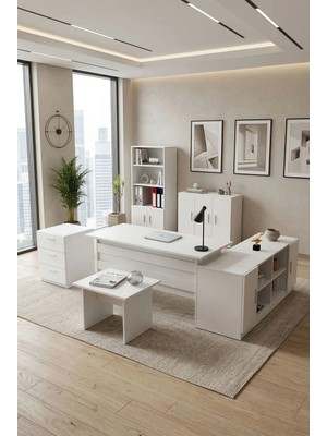 Yurudesign Vario ABCDEF Ofis Büro Masa Takımı 3 Renk VO17-W