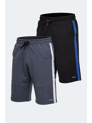 Slazenger Polona 2 Li Set Erkek Cepli Kapri  Şort