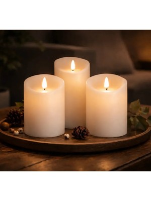 Cata Aybekon CT-8433 Prag Mum Efektli 3 Lü Masa Lambası