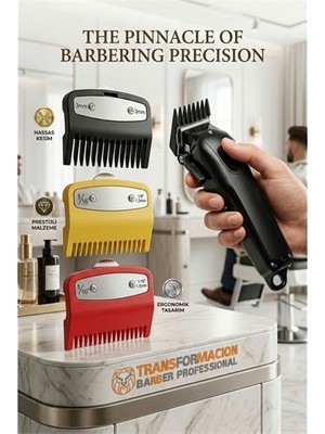 Prativas Profesyoneltıraş Makinesi Tarağı Seti 3'LÜ  Absolute Professional (1.5mm 3 - PRTHBY9973-2