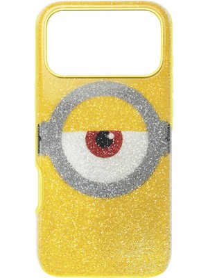 Swarovski High Akıllı Telefon Kılıfı Minyonlar Iphone 17 Pro Max Sarı