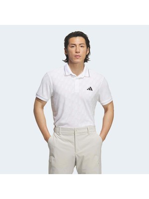 Adidas Jacquard Erkek Beyaz Polo Tişört (JY8231)