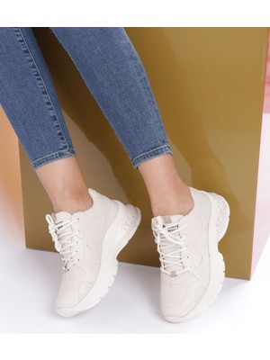 DGN 55130-22Y KADIN MEGA KALIN TABAN SNEAKERS AYAKKABI
