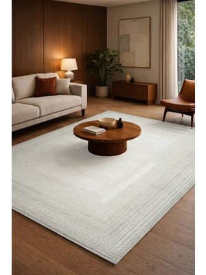Hoom Rugs Doku 2105 Bej Modern Salon Halısı