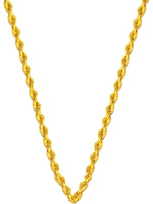 Bilezikci 50 cm. Burmalı Halat 14 Ayar Altın Zincir