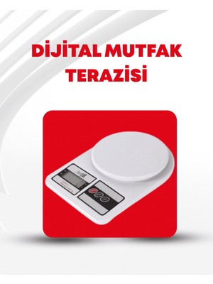 Uravas Store 10 kg Kapasiteli LCD Ekranlı Dijital Mutfak Tartıs