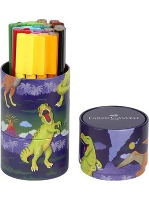 Faber Castell Dino Silindir Kutuda Keçeli Kalem 20 Li