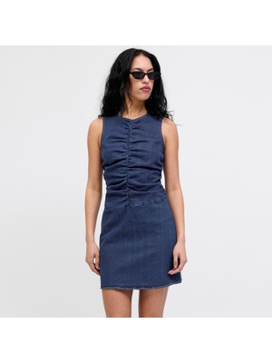 Jack & Jones Kadin Kolsuz Kot Elbise - Pam