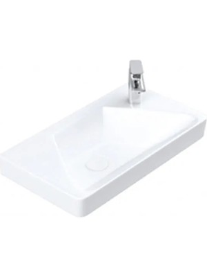 Sanovit Luxury 49 cm Konsollu Mini Lavabo Beyaz Renk
