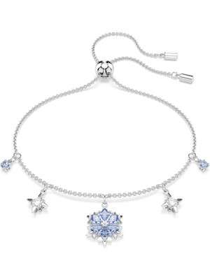 Swarovski Magic Bileklik Kar Tanesi Mavi Rodyum Kaplama