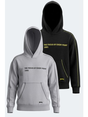 Slazenger Levon 2 Li Set  Kapüşonlu Cepli  Sweatshırt