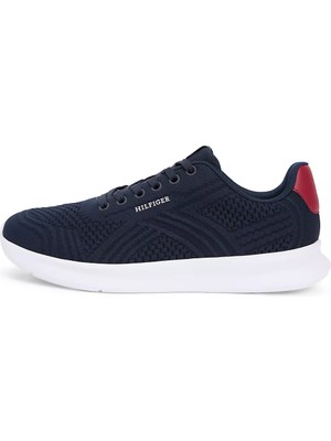 Tommy Hilfiger Erkek Düşük Bilekli Rahat Tekstil Ön Yüzeyli Lacivert Sneaker FM0FM05755-DW5