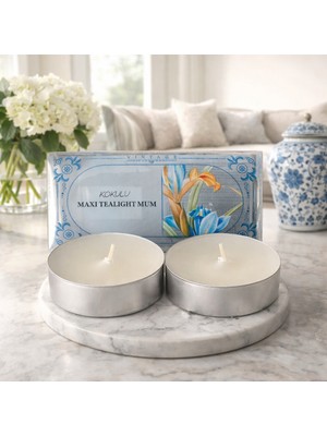 Mumsan Mum Şeffaf Maxi Tealight 2'lı